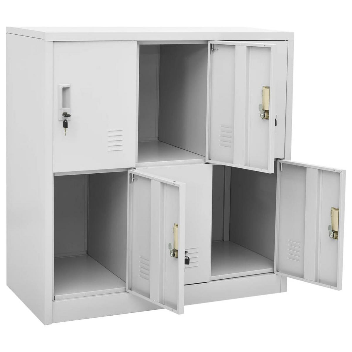 MEHRZWECKSCHRANK Sanders 90/45/92.5 cm - Grau, Metall (90/92.5/45cm) - Nettlife
