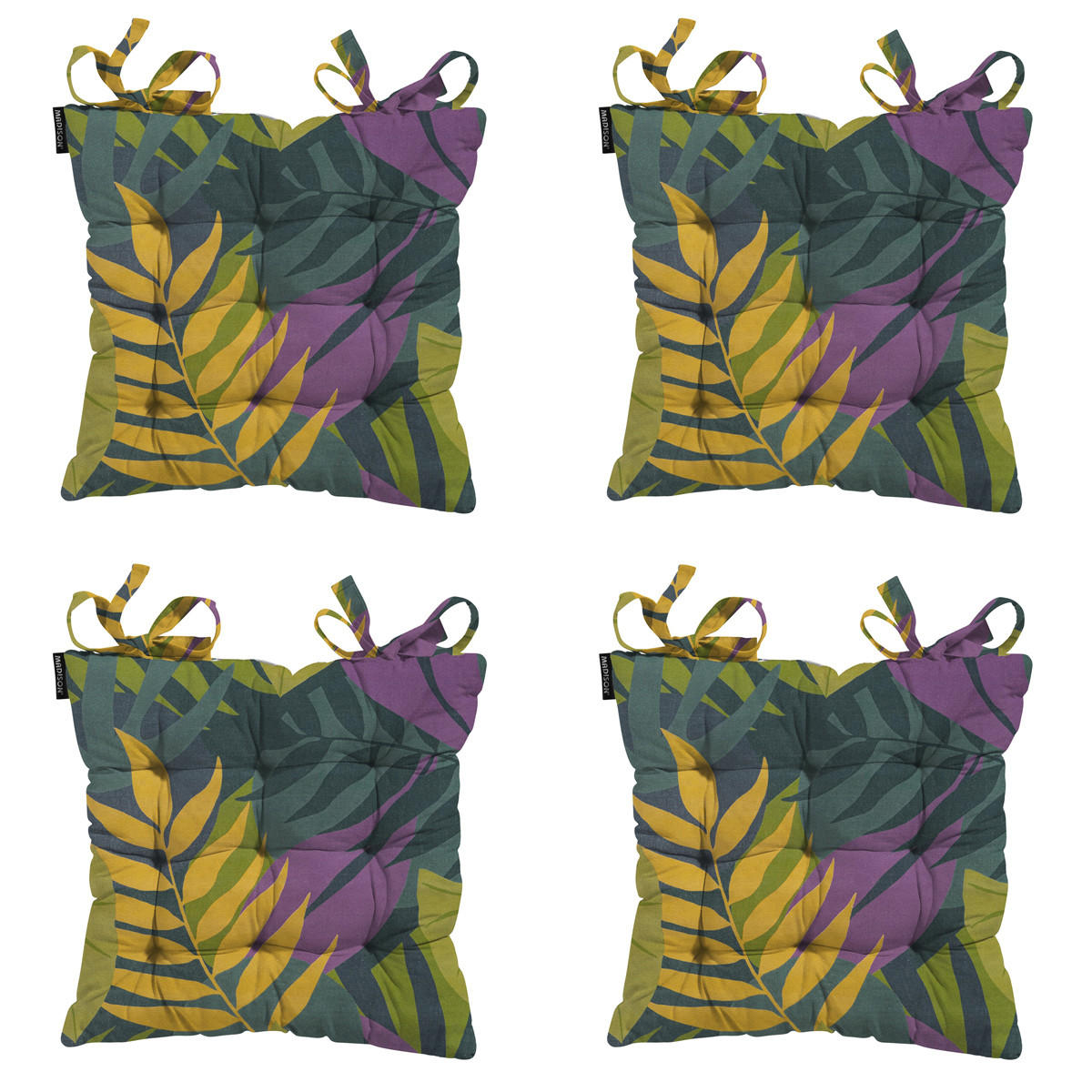 SITZKISSEN Iven 46/46 cm 4er-Set - Grün, Textil (46/8/46cm) - Madison