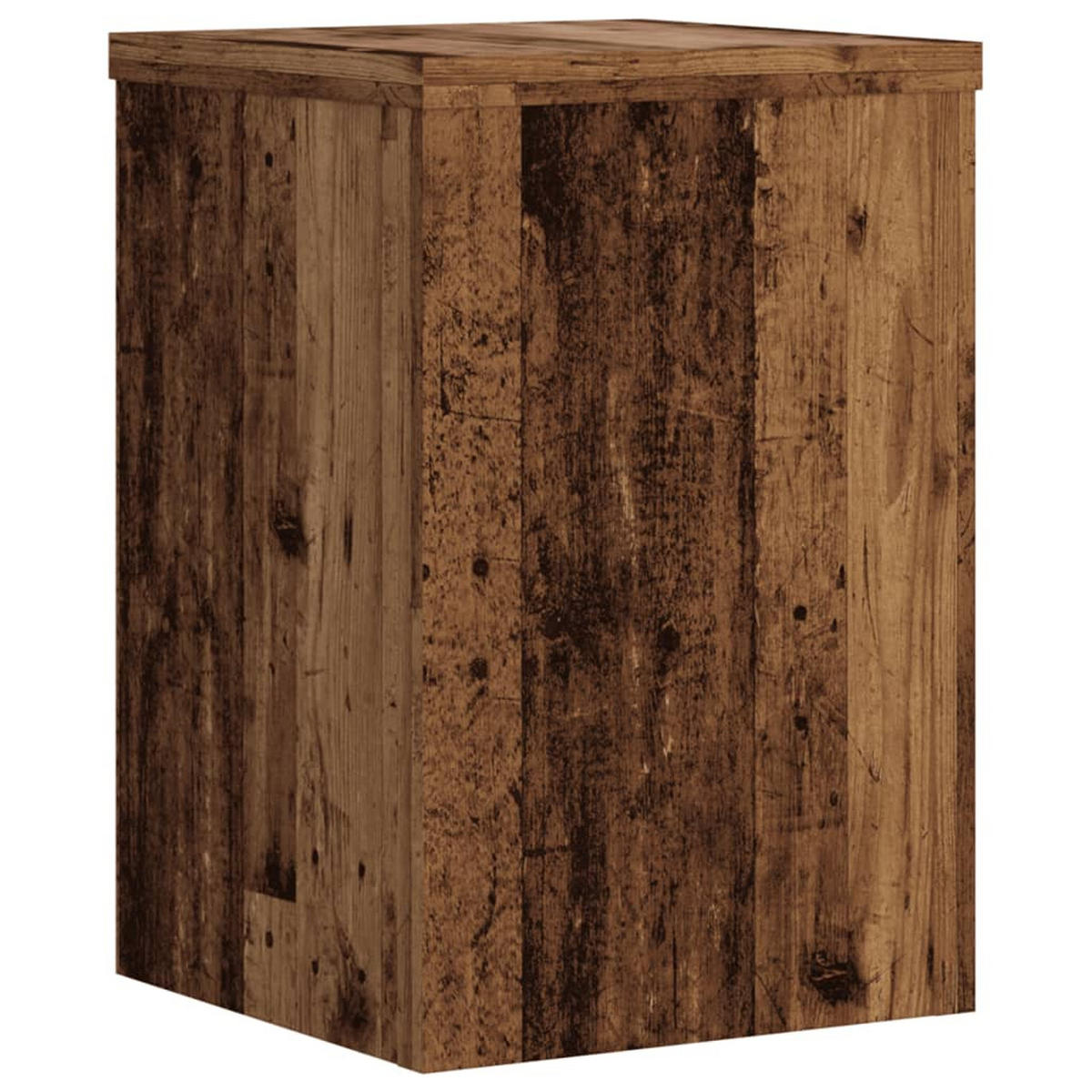 PFLANZENSTÄNDER 2Er Set Altholz-Optik 20/20/30 Cm Holzwerkstoff - Braun, Holzwerkstoff (20/30/20cm) - vidaXL