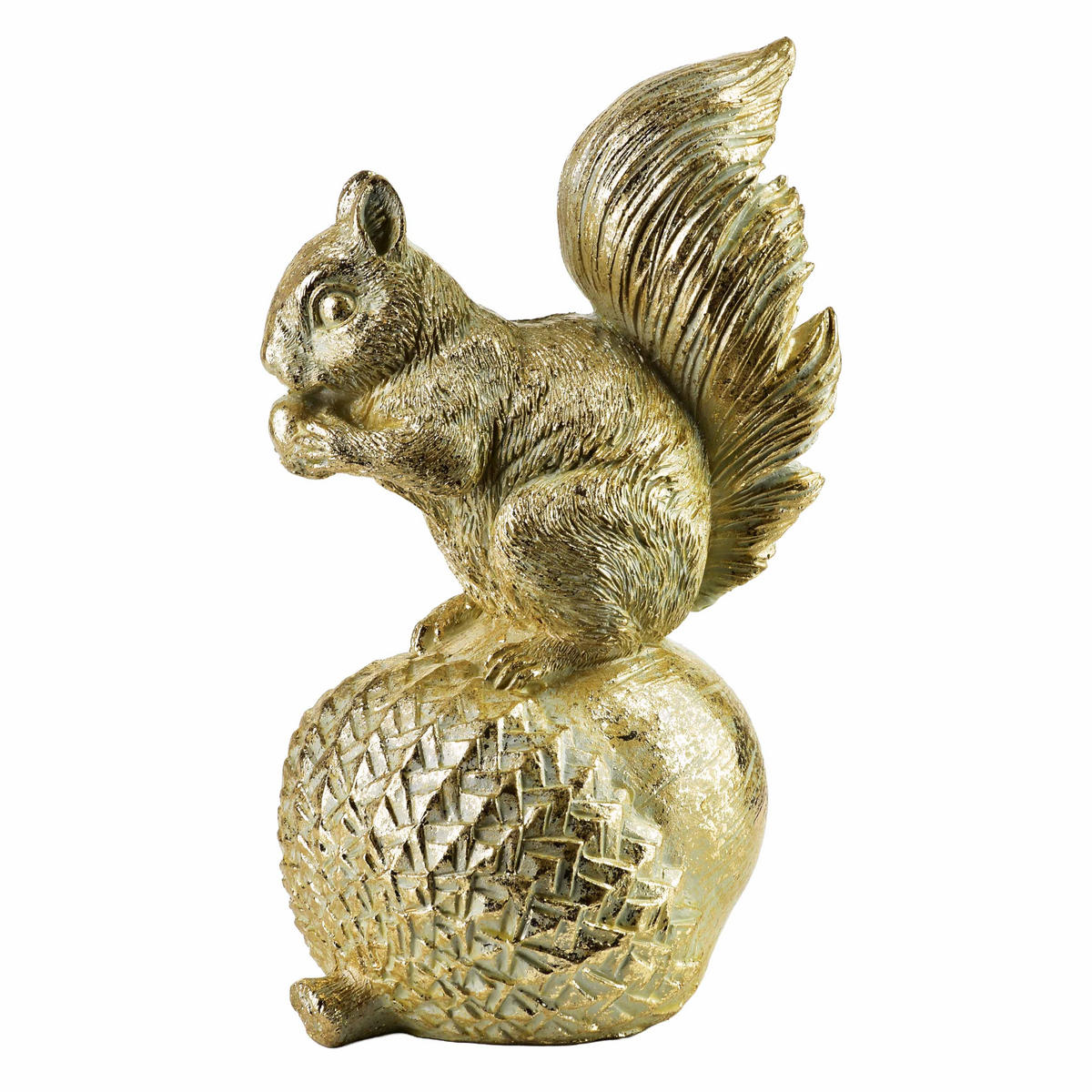 DEKOFIGUR Viver Gold 11x9x18 cm Keramik - Goldfarben, Keramik (9/18/11cm) - Mondex
