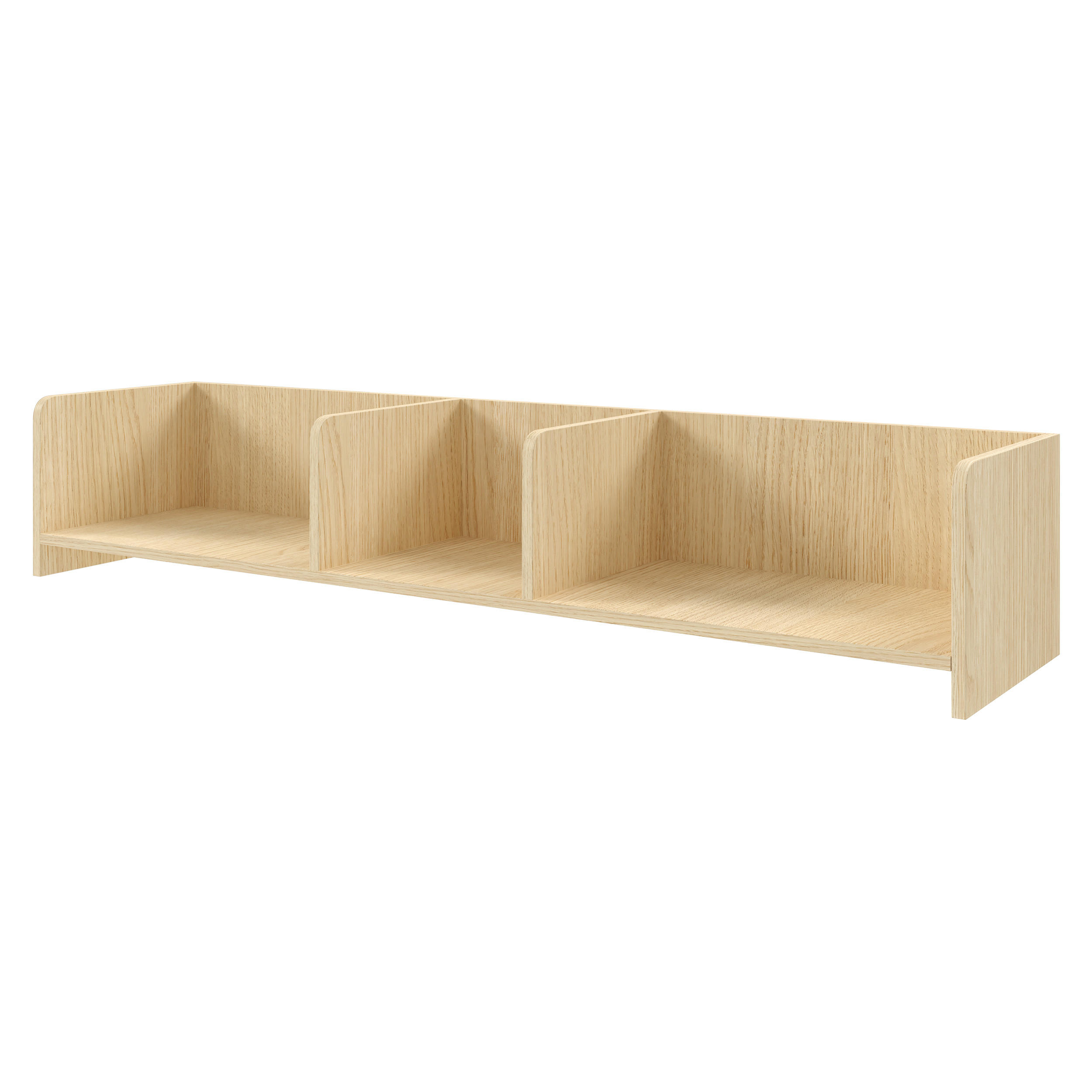 Beautysofa Wandregal Eiche 143x27x27 cm