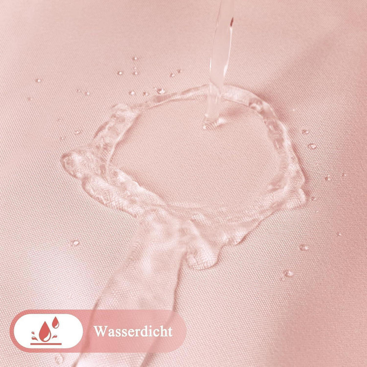 DUSCHVORHANG 180 x 200 cm Farbverlauf Rosa - Rosa, Textil (180/200cm)