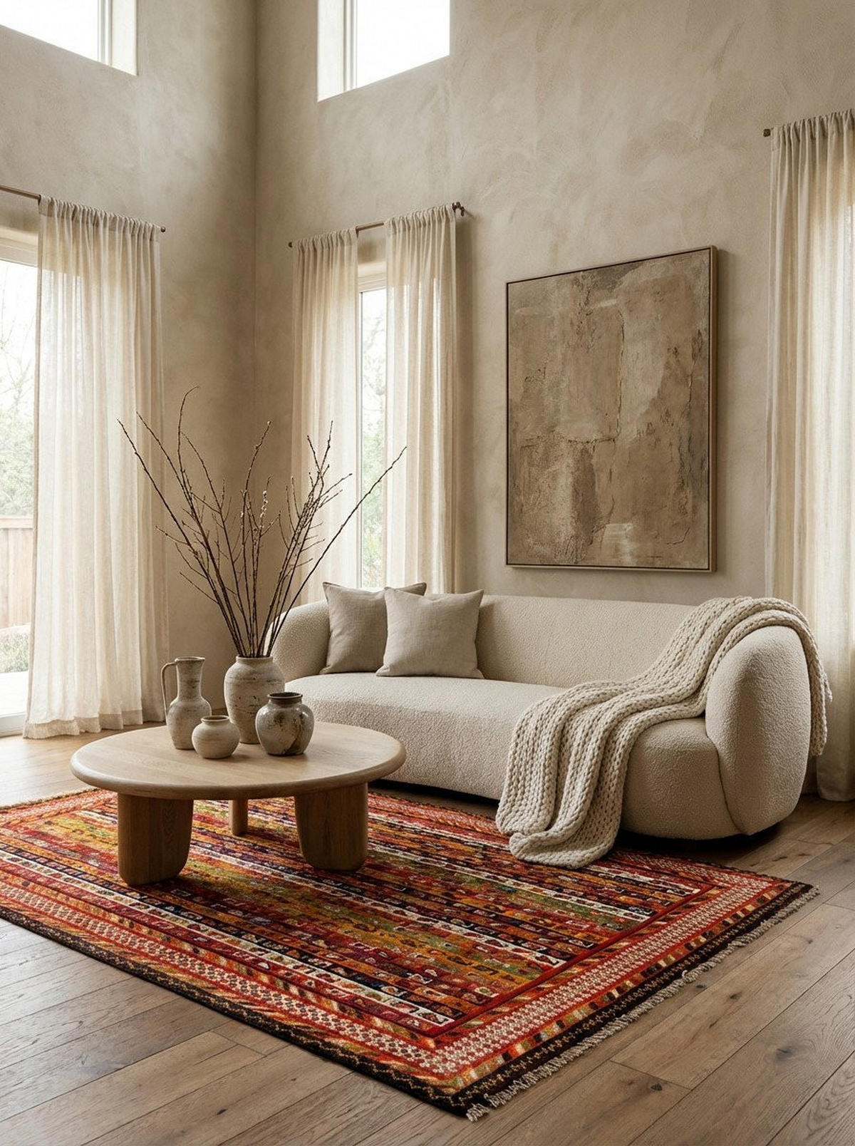 TEPPICH Gashgai Mehrfarbig 199/133 cm Schurwolle - Multicolor, Textil (133/199cm) - Looma