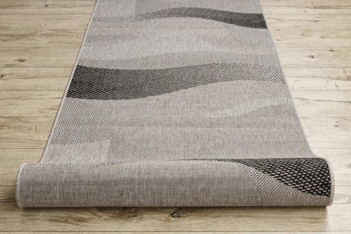 LÄUFER SIZAL FLOORLUX 120/170 cm - Silberfarben, Textil (120/170cm) - rugsX