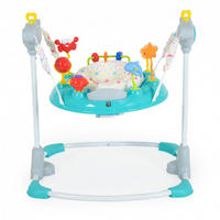 LAUFLERNHILFE Vista grau türkis mit Spielcenter, Musik, Licht, MP3-Anschluss, Höhe einstellbar - Grau, Kunststoff (60/92/72cm) - Moni