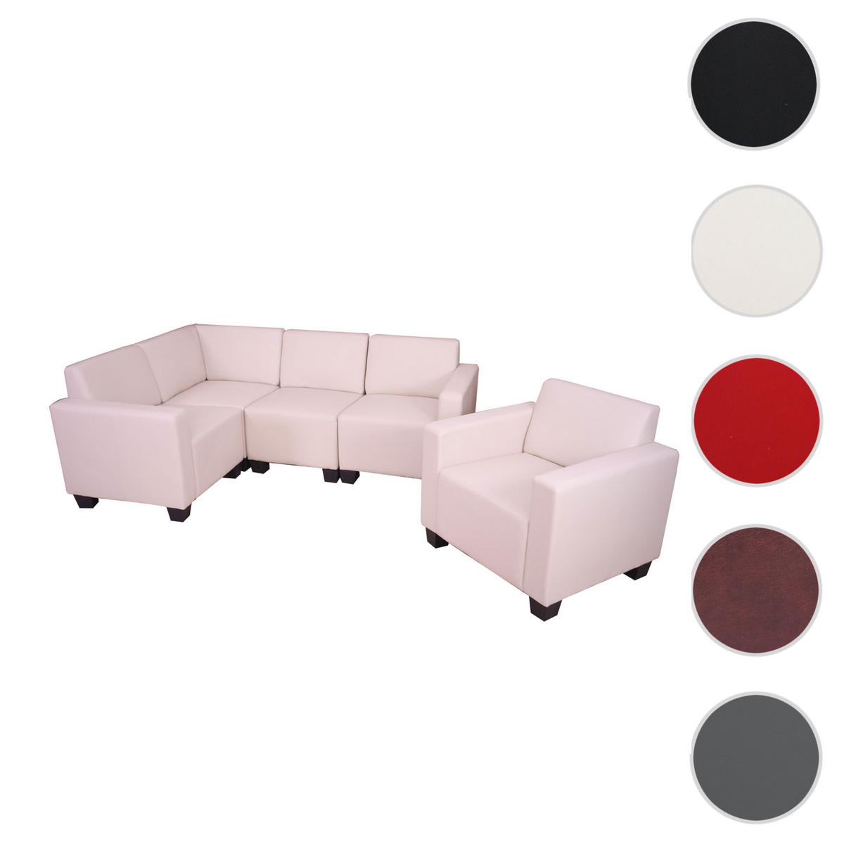 COUCH-GARNITUR Beige - Beige, Textil (214/76/142cm) - MCW