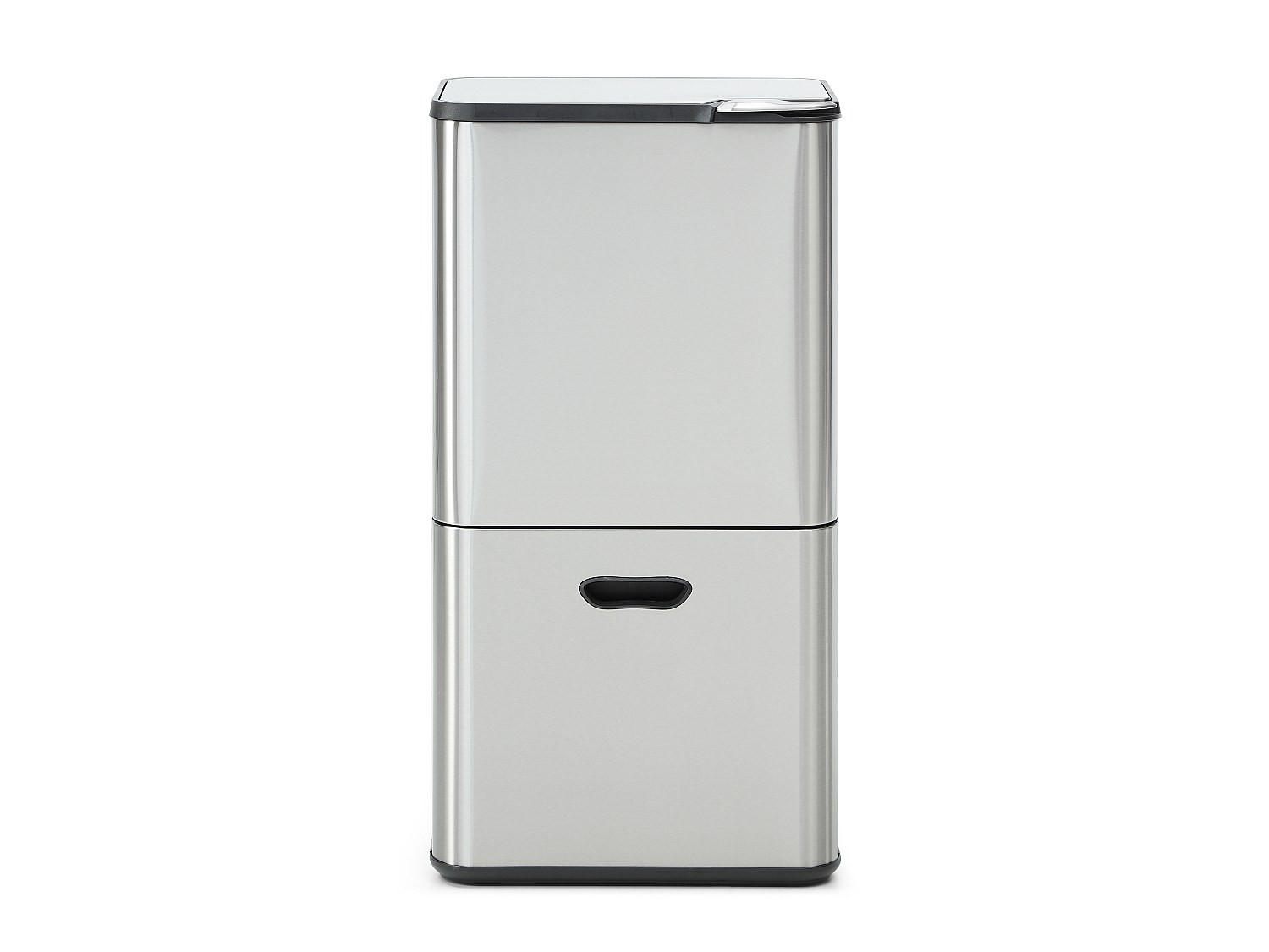KÜCHENABFALLEIMER - 41.5 cmcm x 31.4 cmcm - Metall - Silberfarben - ZAMILO - Silberfarben, Metall (41.5/77.8/31.4cm) - Vente-Unique