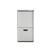 KÜCHENABFALLEIMER - 41.5 cmcm x 31.4 cmcm - Metall - Silberfarben - ZAMILO - Silberfarben, Metall (41.5/77.8/31.4cm) - Vente-Unique