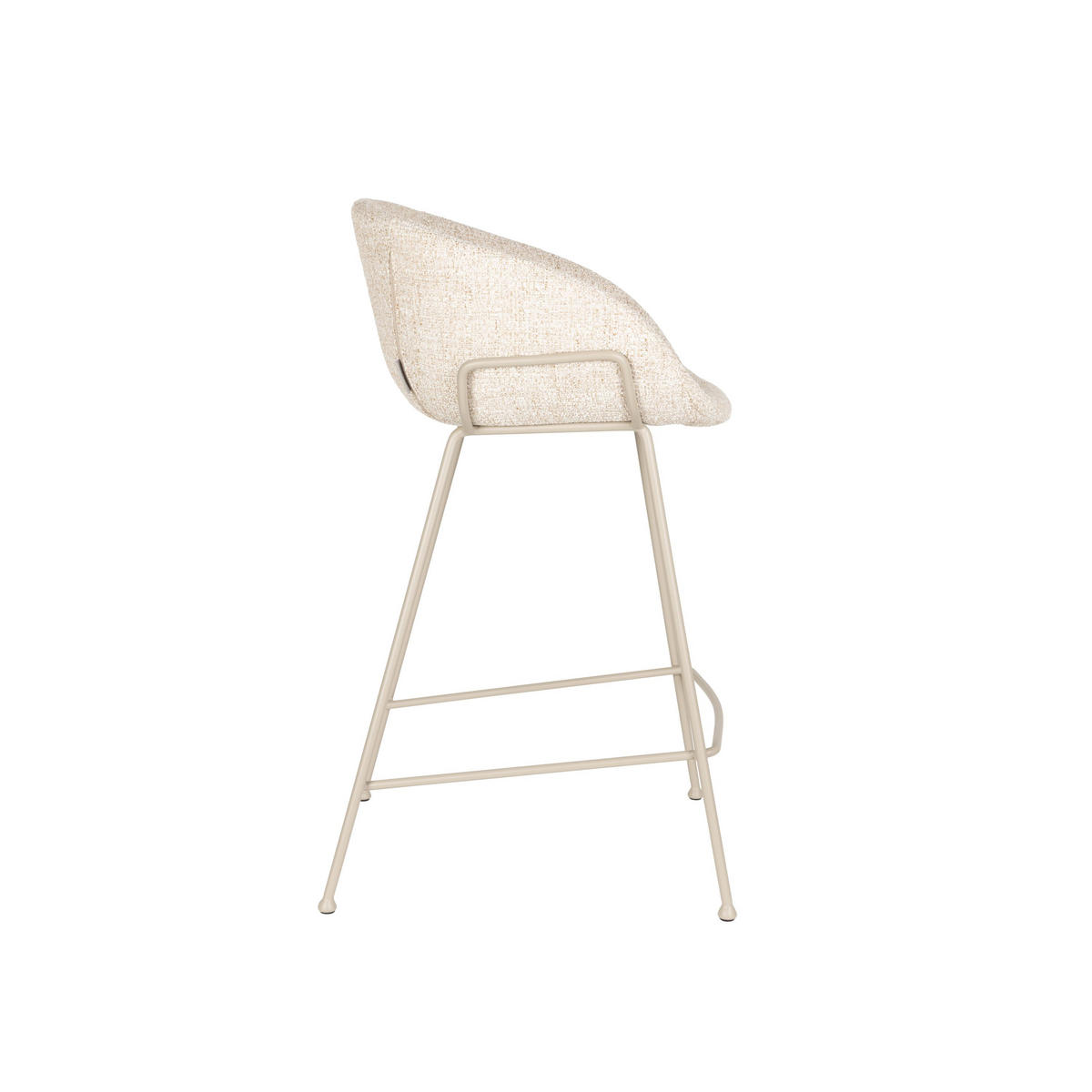 BARHOCKER Feston Rückenlehne 65 cm Beige - 2 er Set - Beige, Metall (54.5/88.5/53cm) - Zuiver