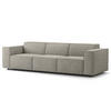 3-SITZER SOFA - Graubraun, Textil (260/70/96cm) - home24