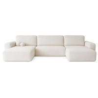 ECKSOFA Weiß U ILO Mit Bettkasten Und Schlaffunktion - Weiß, Textil (374/177cm) - Sepro Meble