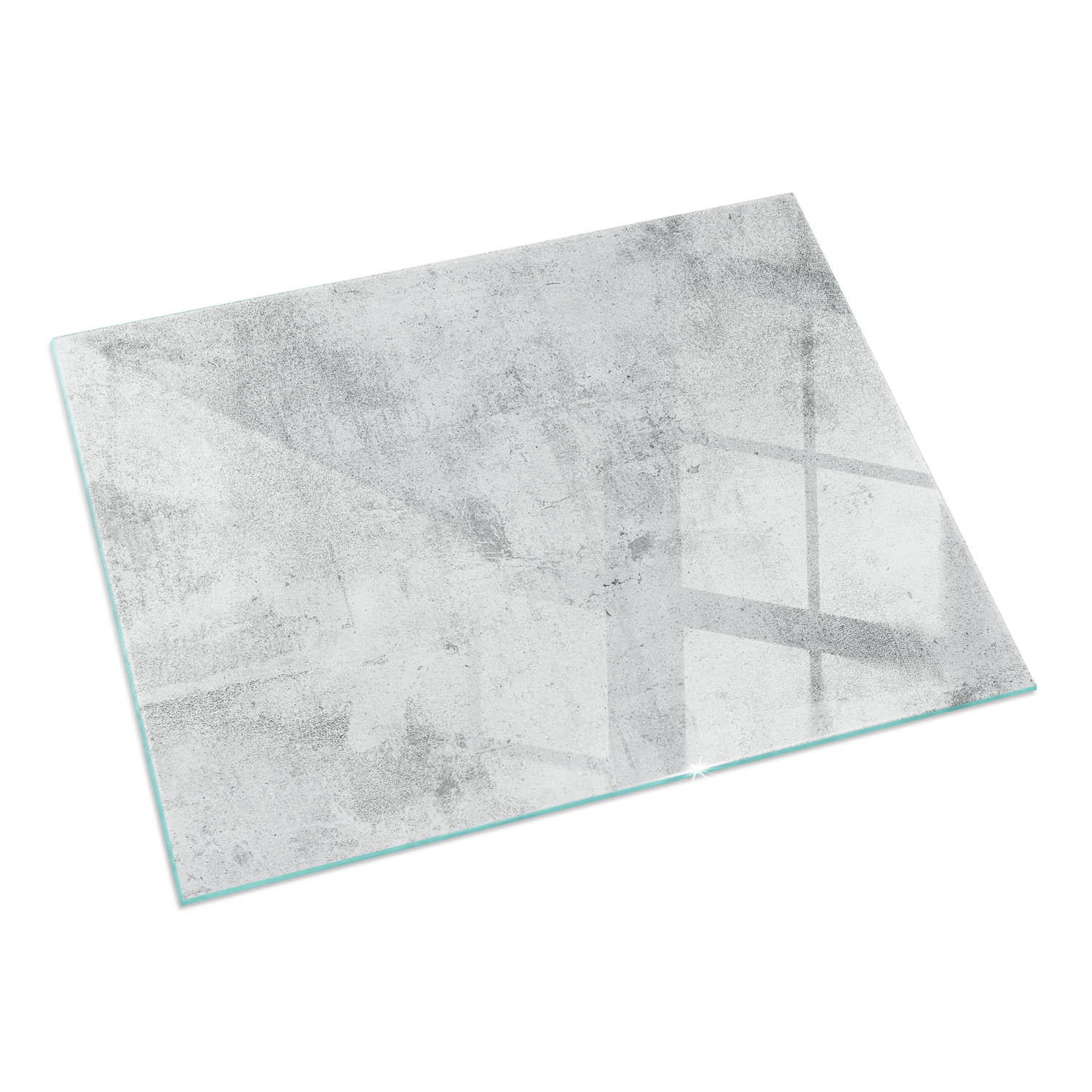 ArtPrintCave Glasplatte Grau 120x80x0.4 cm