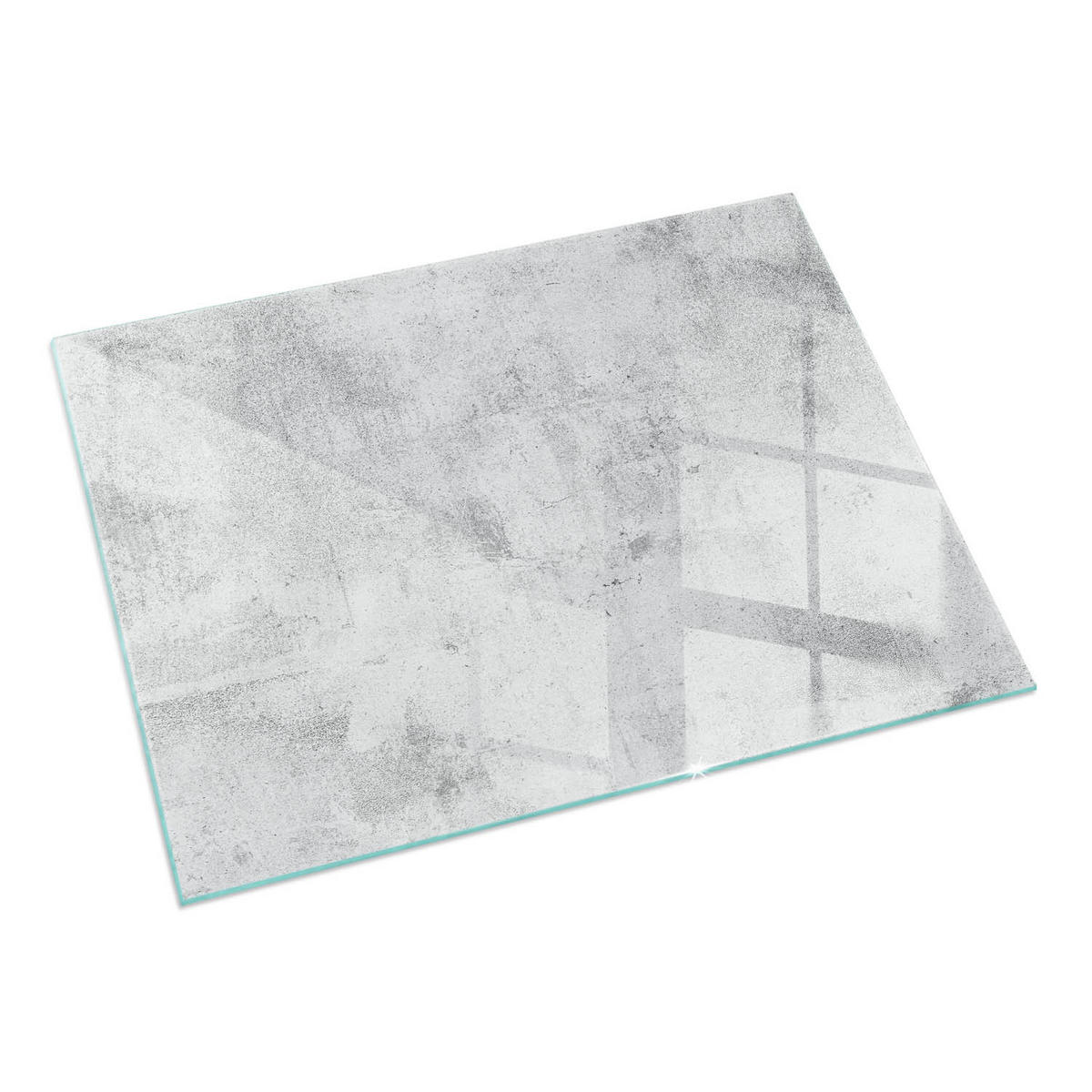 GLASPLATTE für Kamin 120x80 cm Grau - Grau, Glas (120/80/0.4cm) - ArtPrintCave