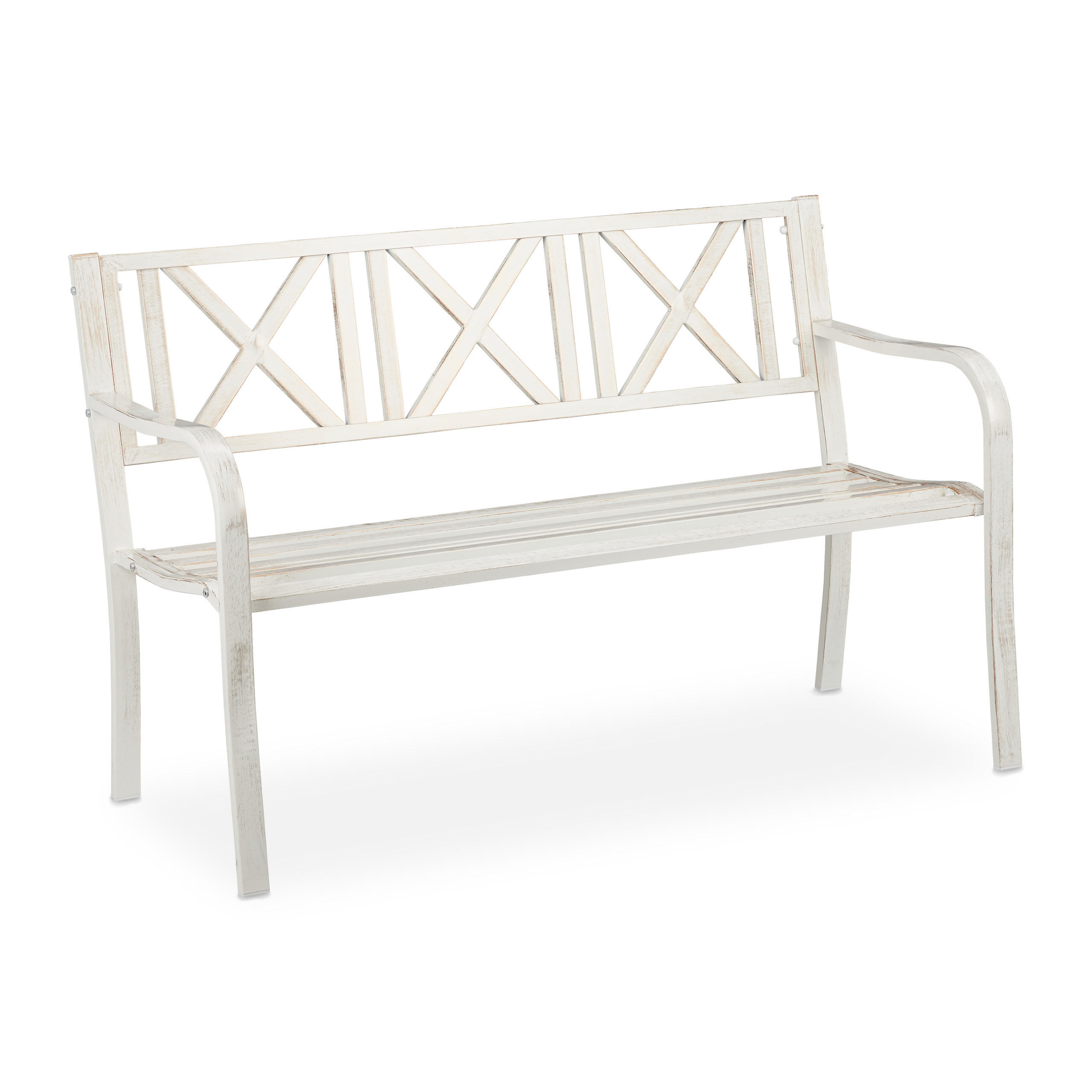 GARTENBANK - Multicolor, Metall (127/80.5/63cm) - Relaxdays