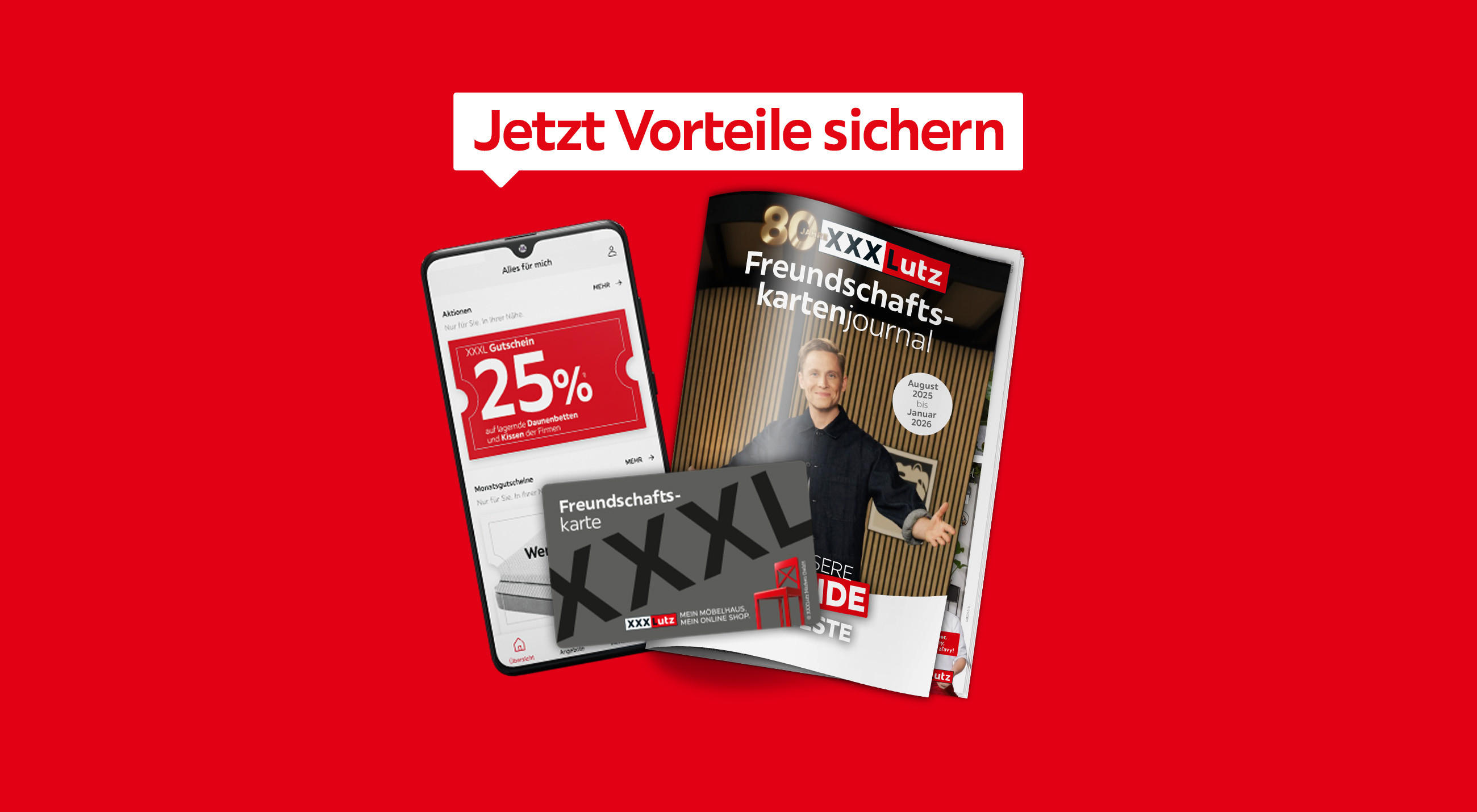 Jetzt zur XXXL Freundschaftskarte registrieren