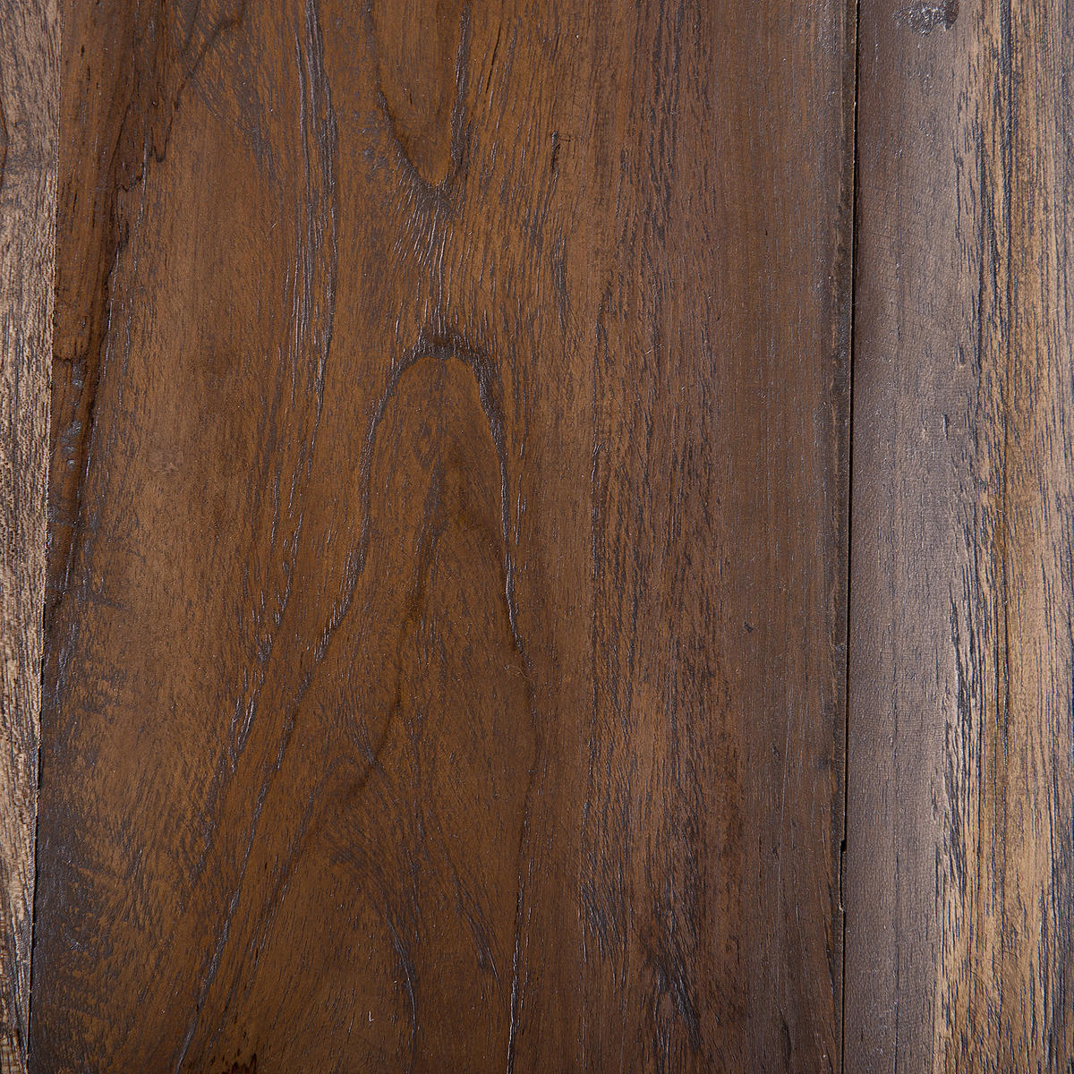 BEISTELLTISCH Holz dunkelbraun 50 cm Bondiss - Dunkelbraun/Schwarz, Holz (50/50/50cm) - Beliani