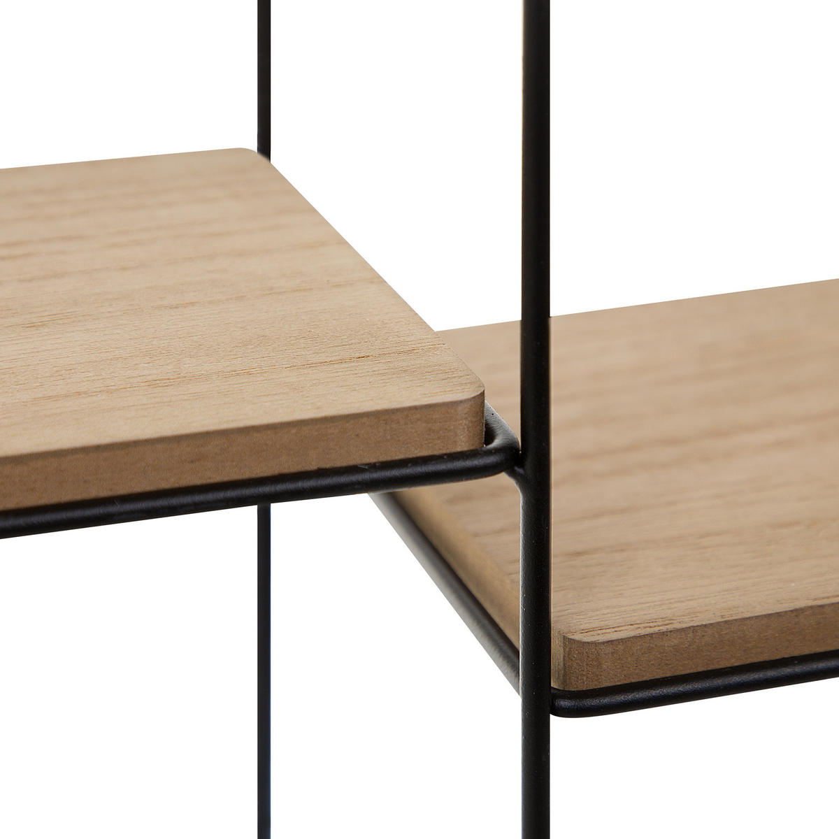 WANDREGAL 5 Fächer Laurel - Hellbraun, Holzwerkstoff (37/57/16cm) - Beliani