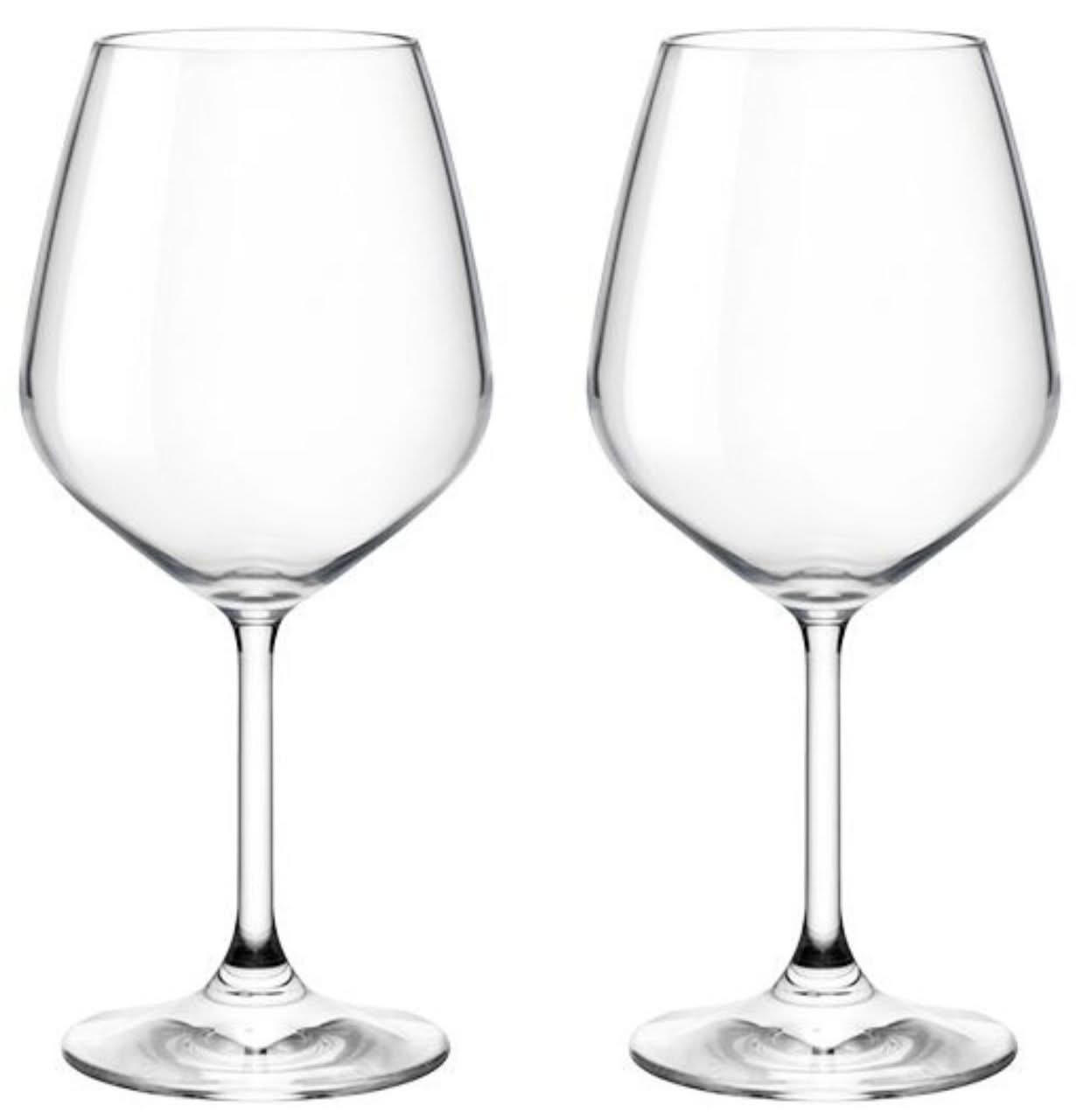 ROTES WEINGLAS Rote Weingläser Restaurant 525 ml - 2 Stücke - Transparent, Glas (0.53L) - Bormioli Rocco