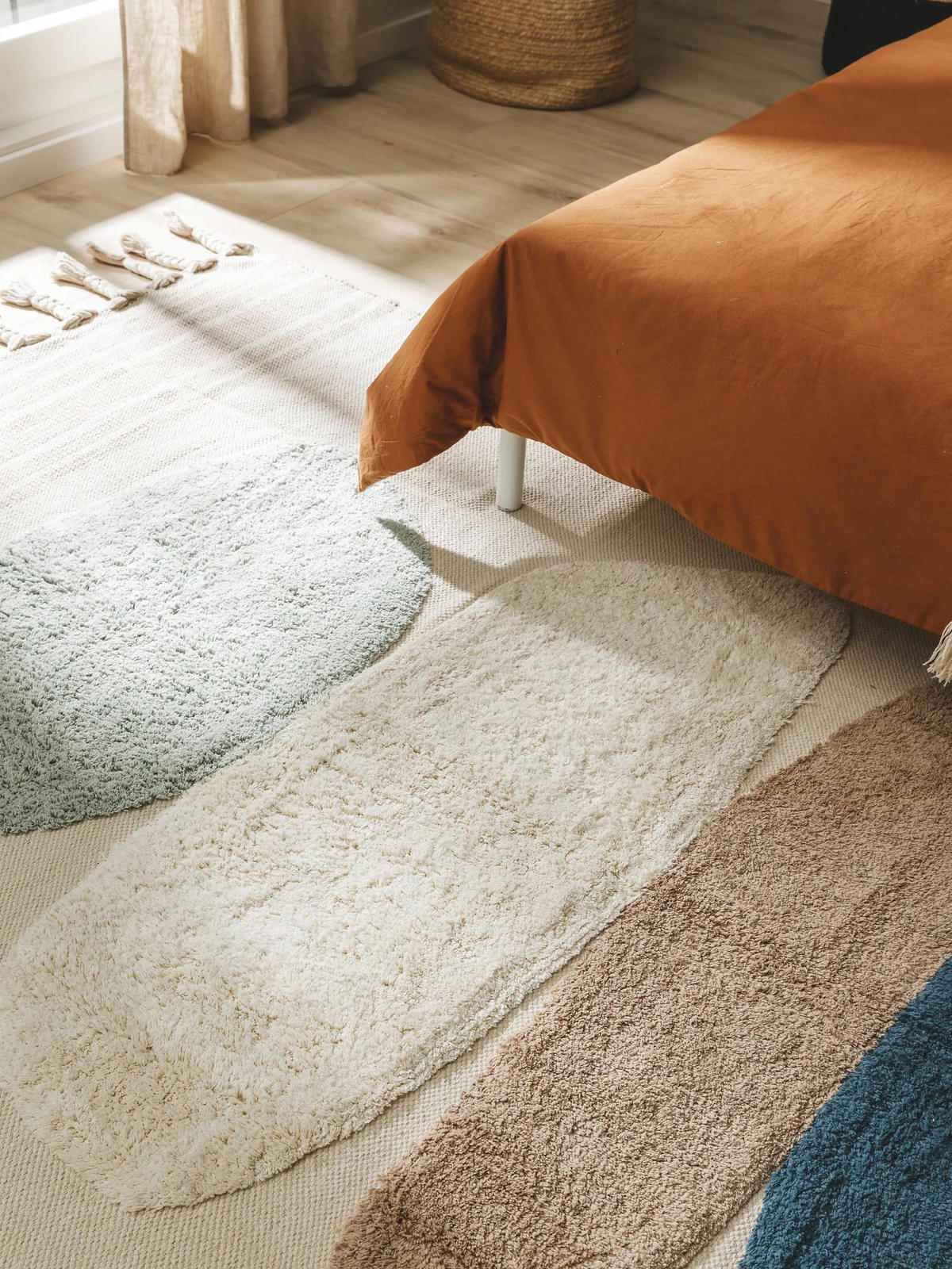 BAUMWOLLTEPPICH Gibson Blau 200x300 cm - Blau, Textil (200/300cm) - benuta Pop