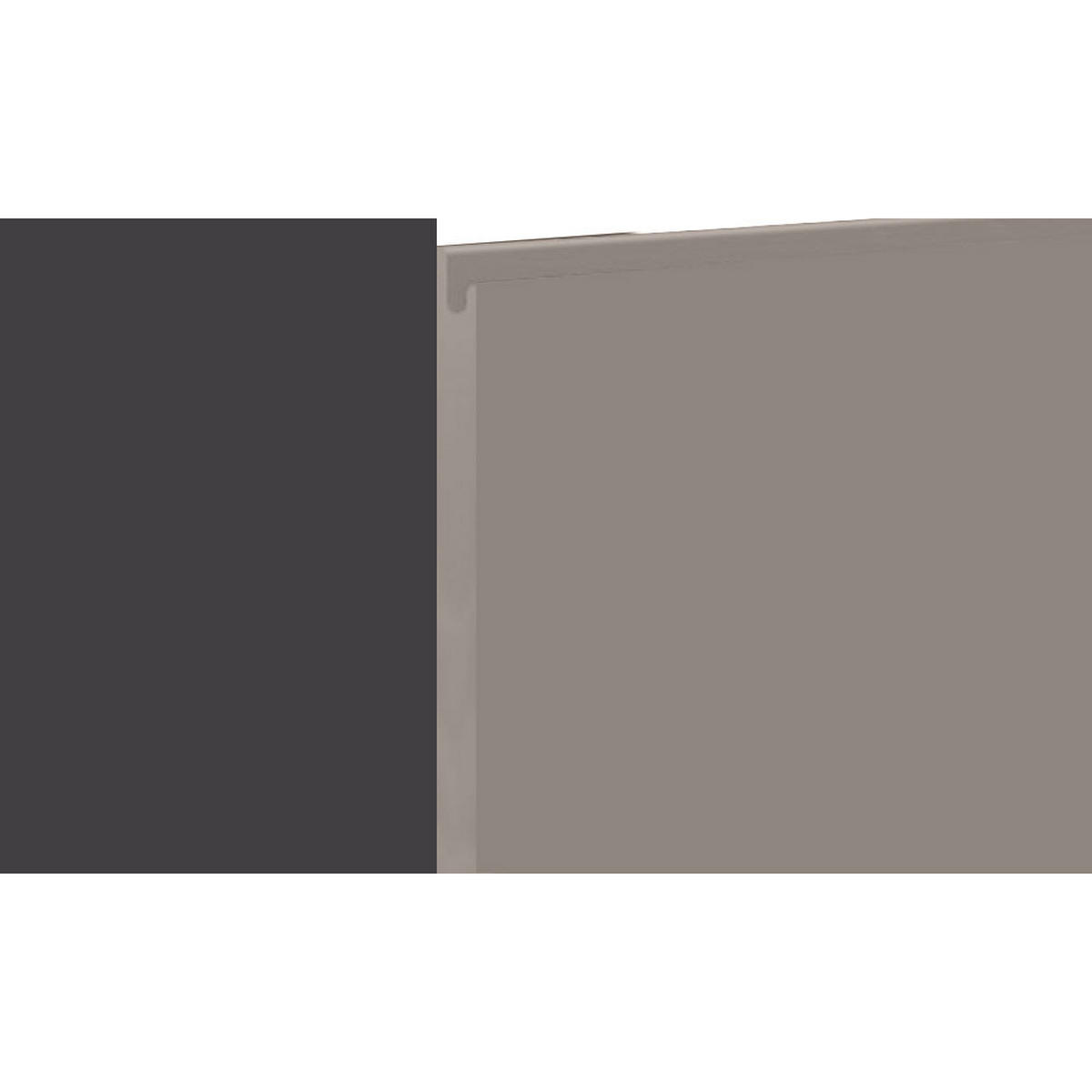 MIKROWELLENUMBAUSCHRANK Avellino W2MK/60 stone grey Acryl matt / Lava 60 / 32,5 / 72cm - Dunkelgrau/Grau, Holz/Holzwerkstoff (60/72/32.5cm) - Feldmann-Wohnen