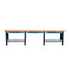 WERKBANK Buffalo Wood mit 3x Schublade HxBxT 86,5 x 300 x 75 cm Traglast 1000 kg Anthrazit - Anthrazit, Metall (300/86.5/75cm) - PROREGAL
