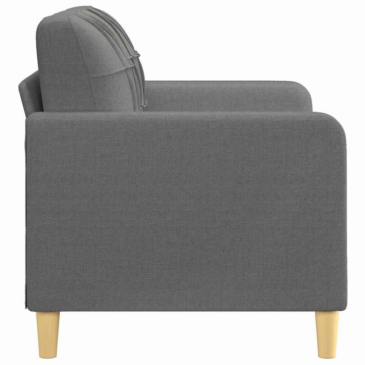 2-SITZER-SOFA Martin - Grau, Textil (138/80/77cm) - Nettlife