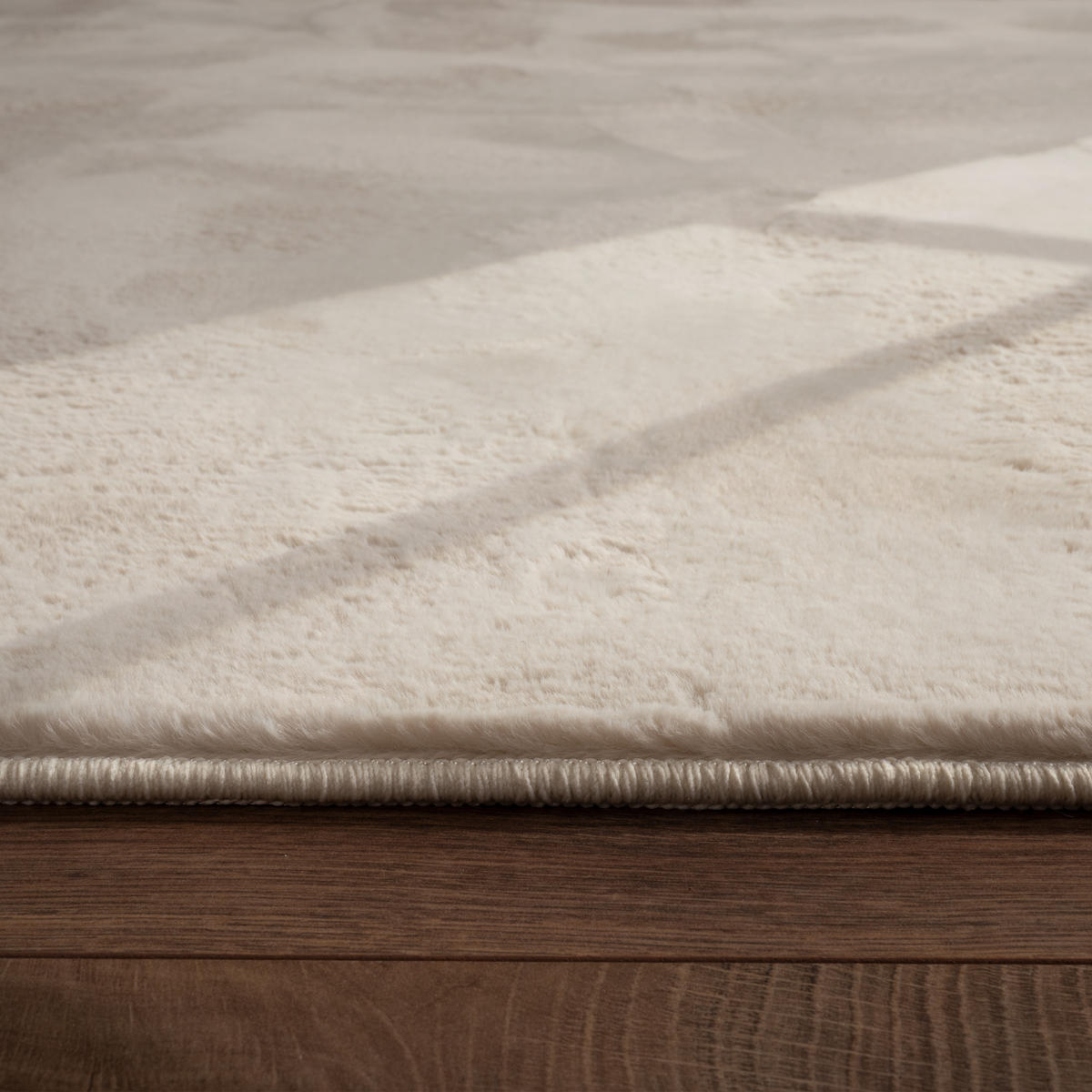 HOCHFLORTEPPICH 80/80 cm Soft 380 - Creme, Textil (80/80cm) - Paco Home