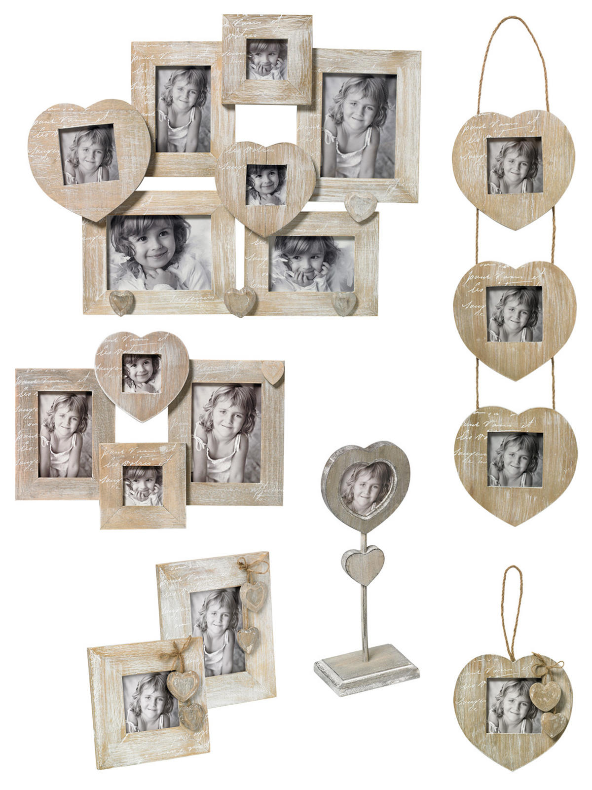 BILDERRAHMEN Le Coeur Portraitrahmen, 13X18 cm - Braun, Holzwerkstoff (21.4/26.7/1.7cm) - walther design