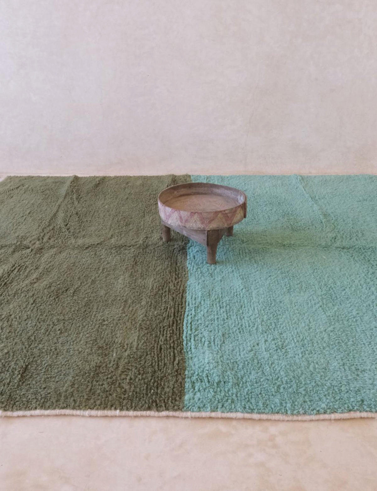 BERBERTEPPICH Design handgeknüpft 223x 265 cm - Grün, Naturmaterialien (223/265cm) - AFK Living