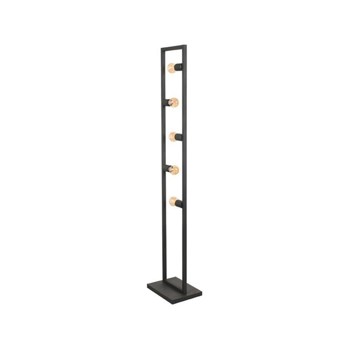 STEHLEUCHTE Quadrato Schwarz 35/25/160 cm - Schwarz, Metall (35/25/160cm) - LABEL51