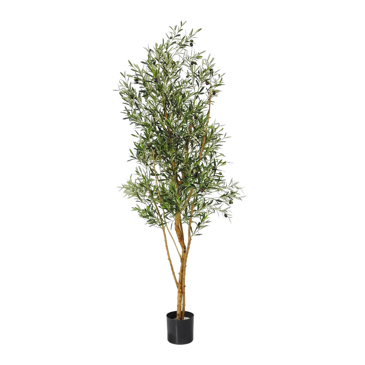 OLIVE Künstlicher Olivenbaum - Elsbeth 180 cm - Grün, Kunststoff (180cm) - aplanta