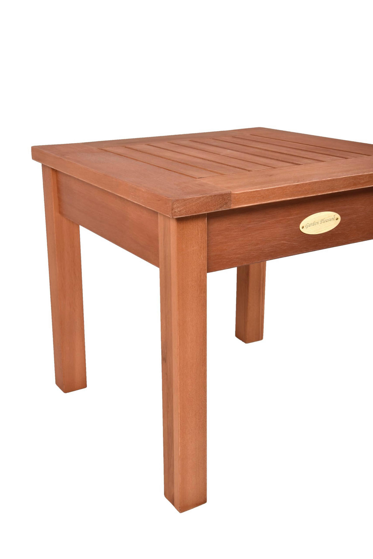 GARTENTISCH Annika Teak-Look Hellbraun Garten - Hellbraun, Holz (40/40/37cm) - DELUKE