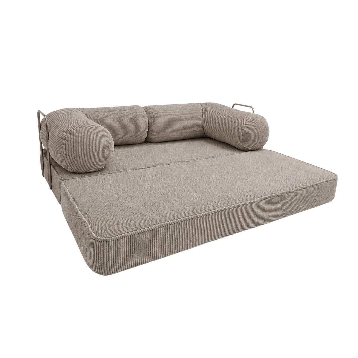 MODERNES Sofa mit hohem Komfort für das Wohnzimmer Taupe - Taupe, Textil (200/70/100cm) - SURB