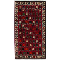 ORIENTTEPPICH handgeknüpft Gashgai Rot 198/106 cm Schurwolle - Rot, Textil (106/198cm) - Looma