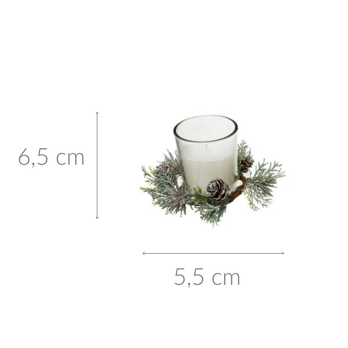 DUFTKERZEN Weihnachten 3er-Set - Weiß, Glas (5.5/6.5/5.5cm) - Atmosphera Createur d´interieur