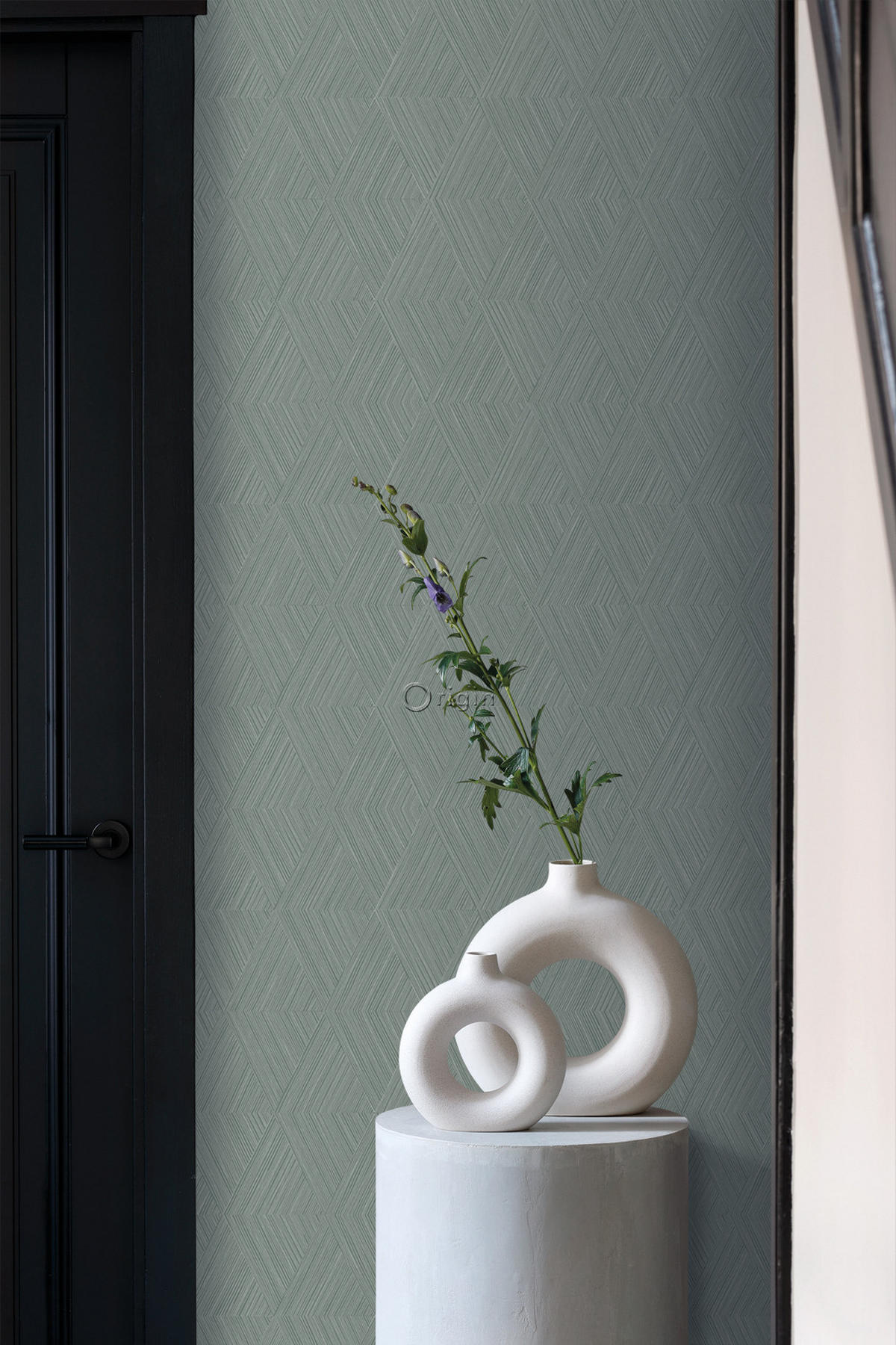 TAPETE 3D-Muster 50 x 900 cm - Grau, Papier (50/900cm) - Origin Wallcoverings