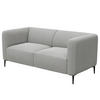 2,5-SITZER SOFA - Schwarz/Hellblau, Textil/Metall (175/74/88cm) - home24