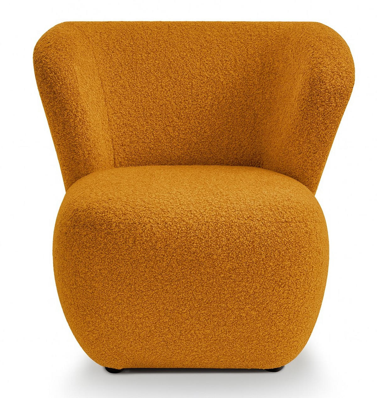 SESSEL Orange EVA mit breiter Rückenlehne Bouclé Stoff - Orange, Textil (82/74/74cm) - Sepro Meble