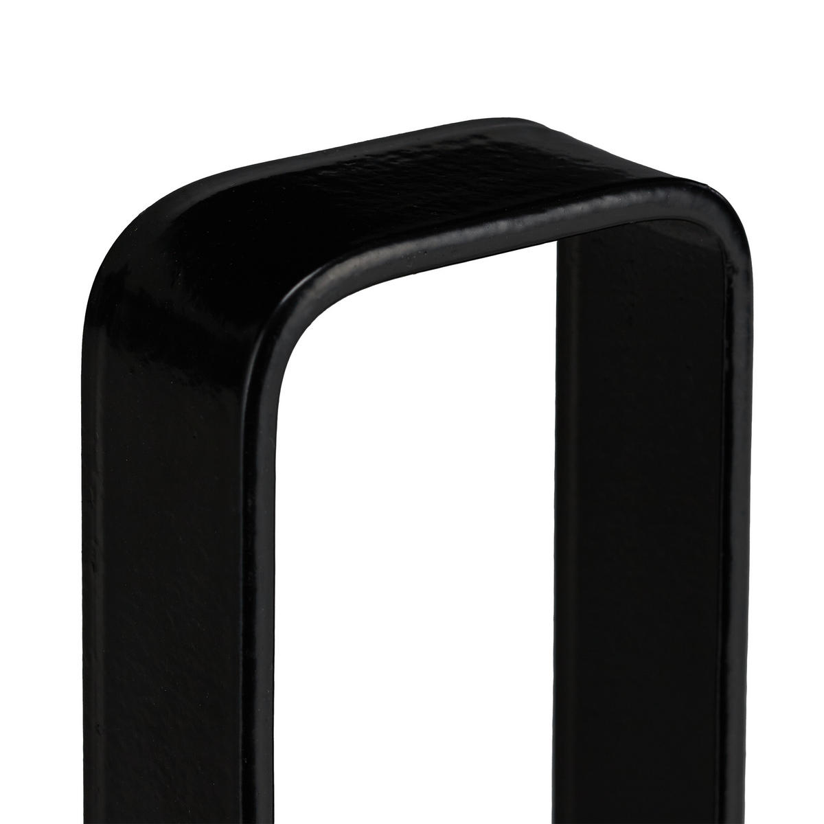 6XBODENANKER - Schwarz, Metall (6/30/2.5cm) - Relaxdays