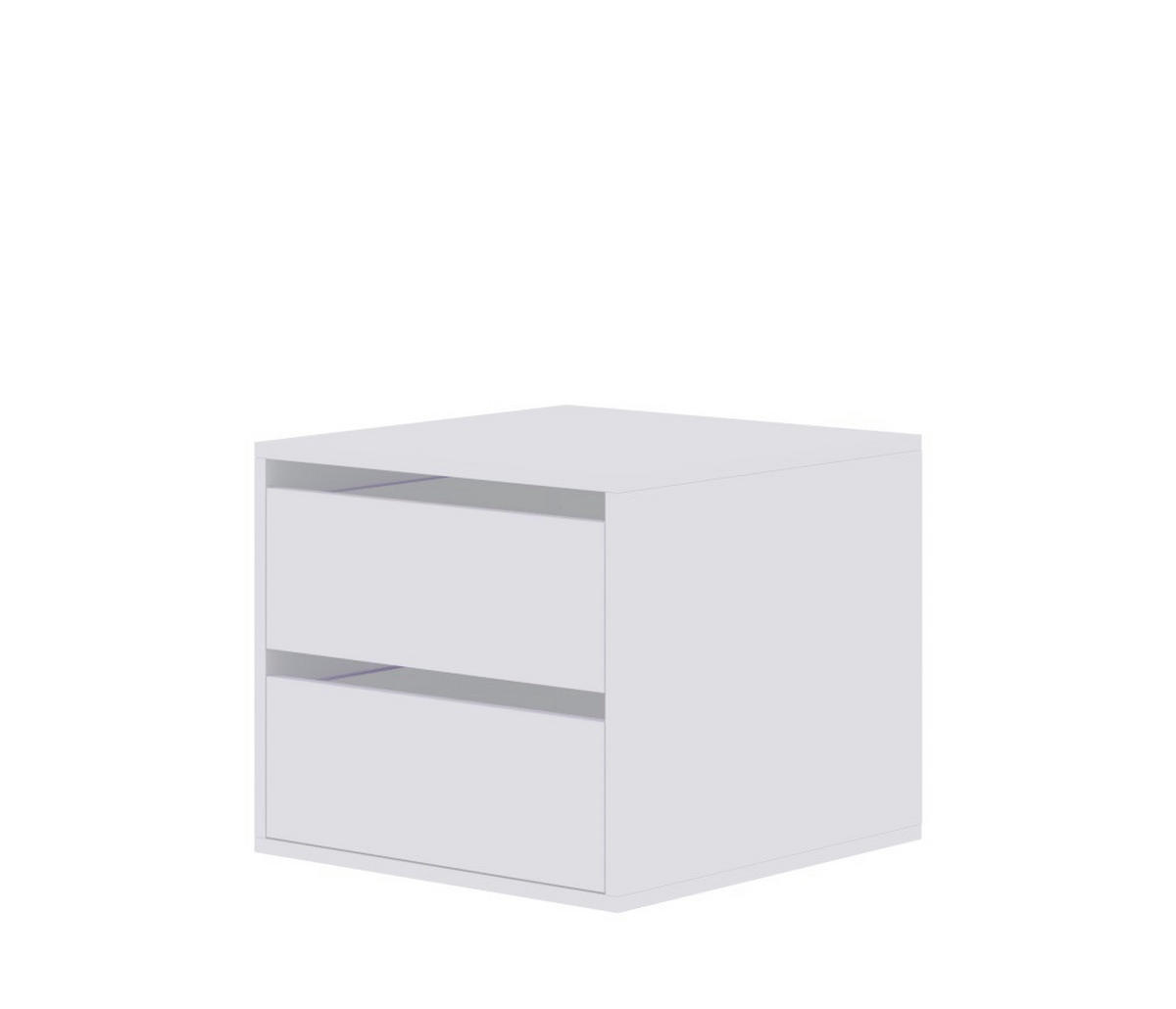 SCHUBLADE TRES 06 Weiß 50/43,5/50,5 cm - Weiß, Holzwerkstoff (50/44/51cm) - Marmex Möbel