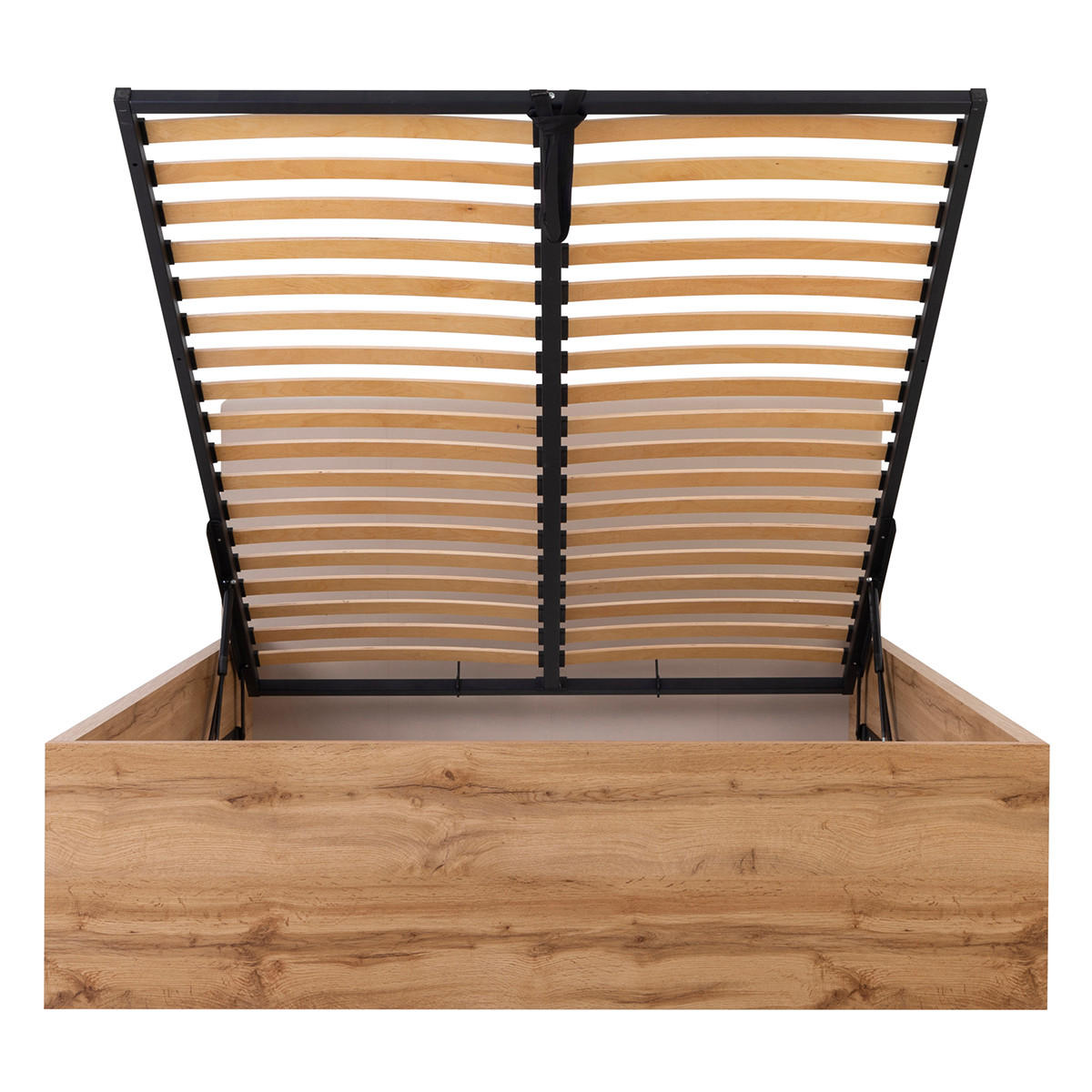 BOXSPRING POSTEL 140/200 Edwin Dřevo a béžová - hnědá, kompozitní dřevo (140/200cm) - Petits-meubles