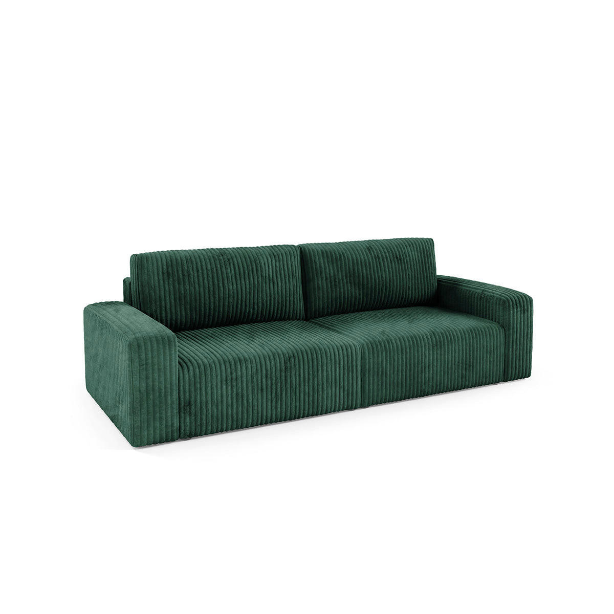 SOFA Angela 3 Sitzplätze Tannengrün - Grün, Holz (252/86/105cm) - Petits-meubles