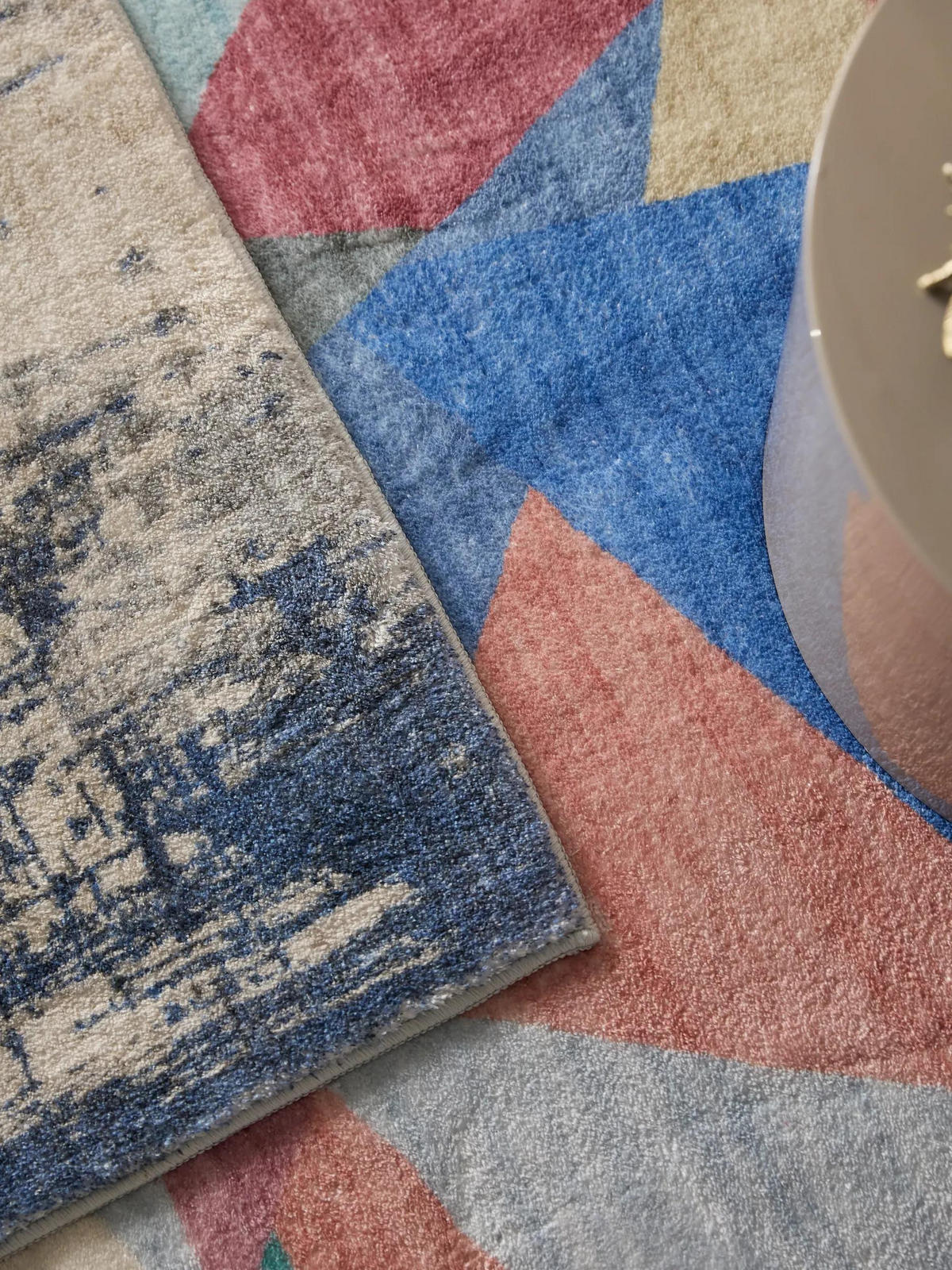 TEPPICH Mara Blau 160x230 cm - Blau, Textil (160/230cm) - benuta Pop