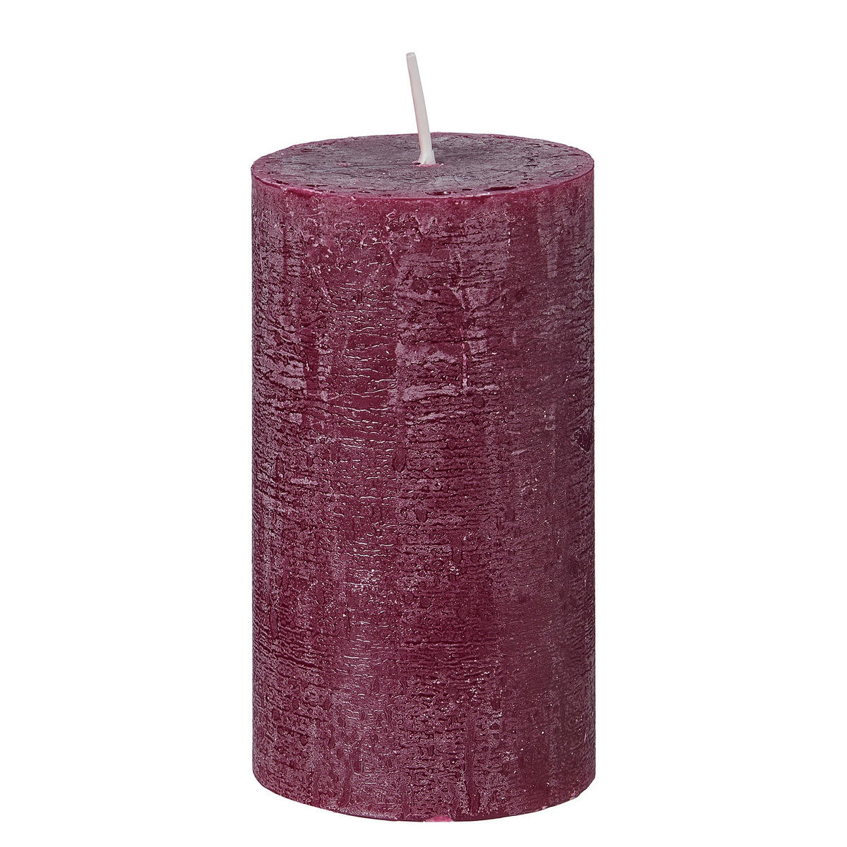 STUMPENKERZE (12er Set) Rustic - Bordeaux, Paraffin (13cm) - Butlers