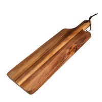 SCHNEIDEBRETT aus Holz - Braun, Holz (15/43cm) - Intirilife