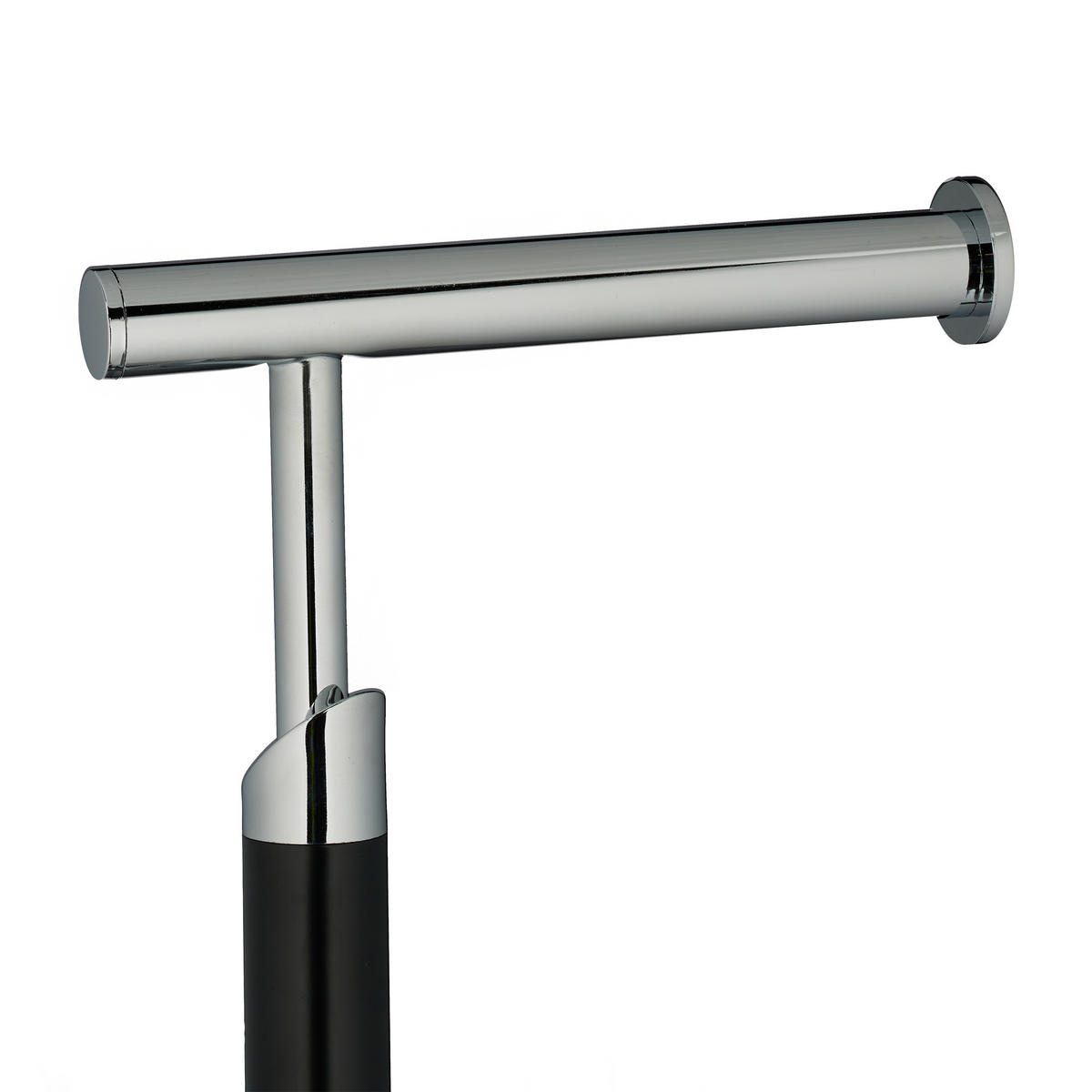TOILETTENPAPIERHALTER - Schwarz, Metall (20/71/20cm) - Relaxdays