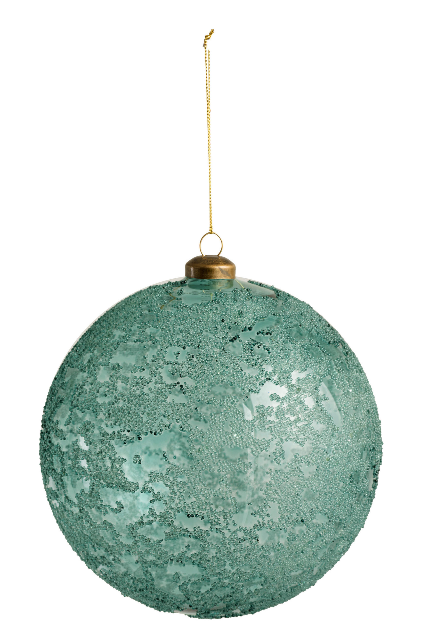 J-Line Weihnachtskugel Blau 15x16.5x15 cm