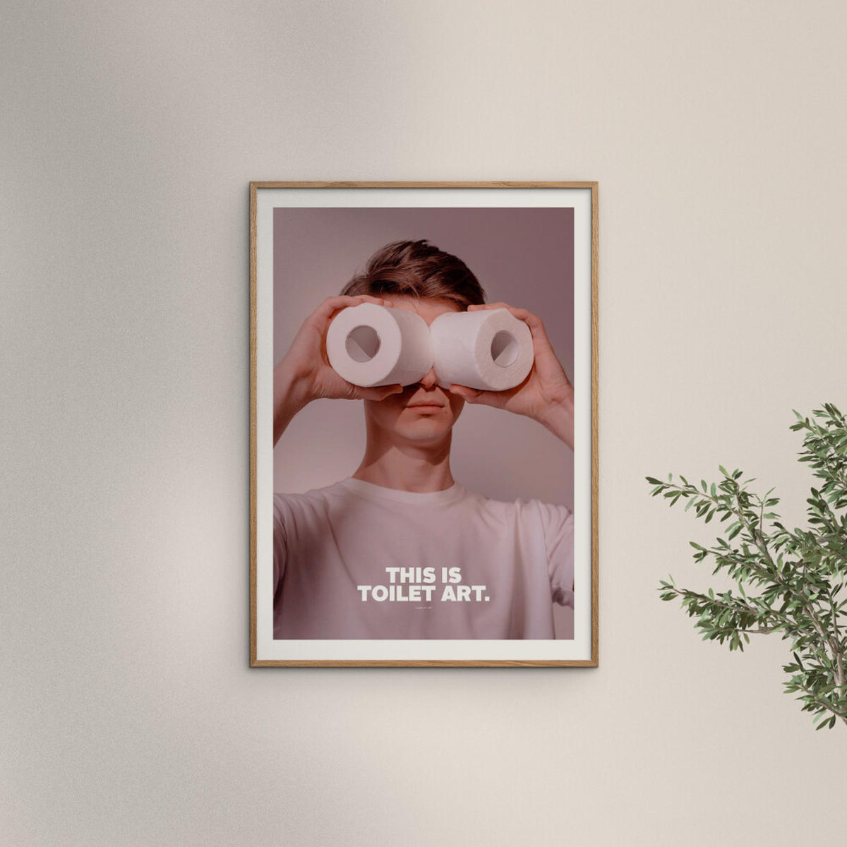 POSTER A.P. Atelier - Toilet - Naturfarben, Papier (70/100/0.1cm) - Poster&Frame