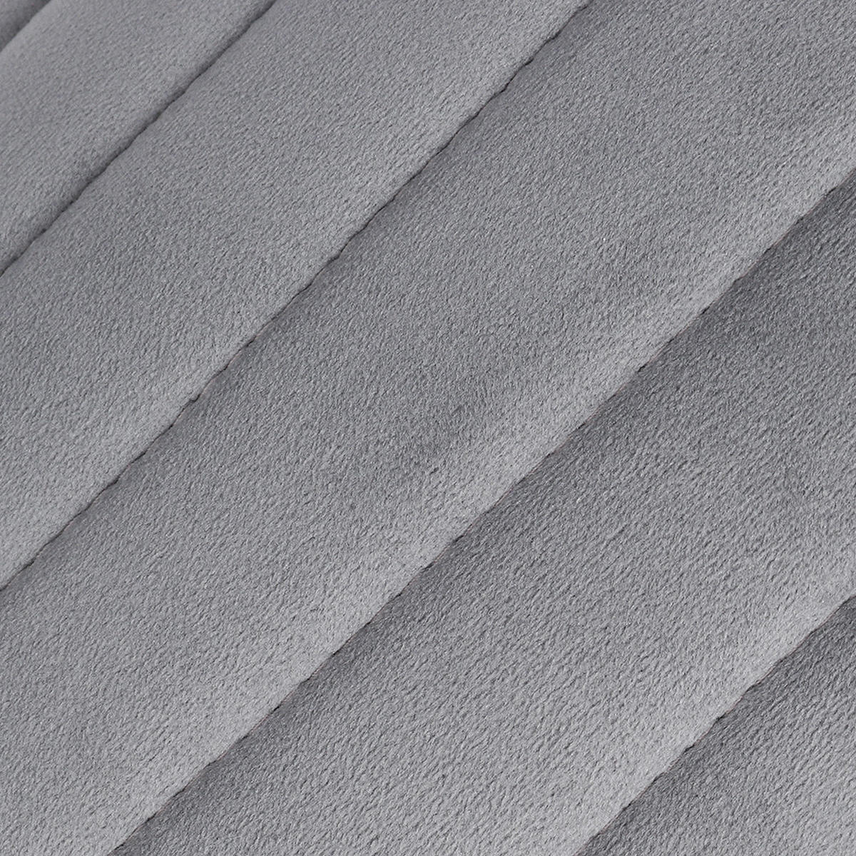 POLSTERHOCKER 40/40/30 cm Runder Flanell Grau - Grau, Textil (40/30/40cm) - Livingandhome