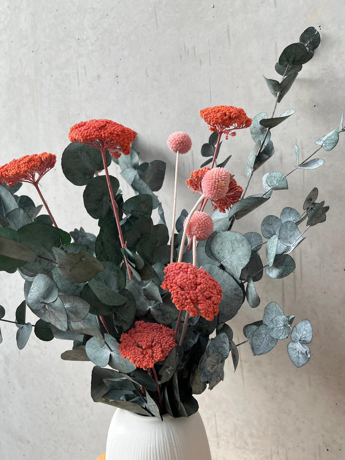 POP of Color: Eukalyptus pink - pink / 40 cm - Rosa/Grün, Naturmaterialien (40cm) - Lykke & You